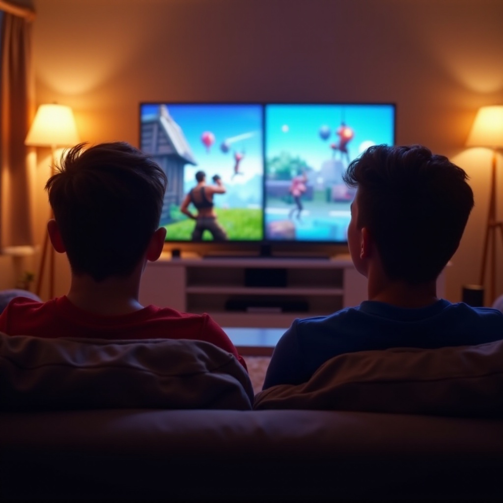 pantalla dividida fortnite xbox one