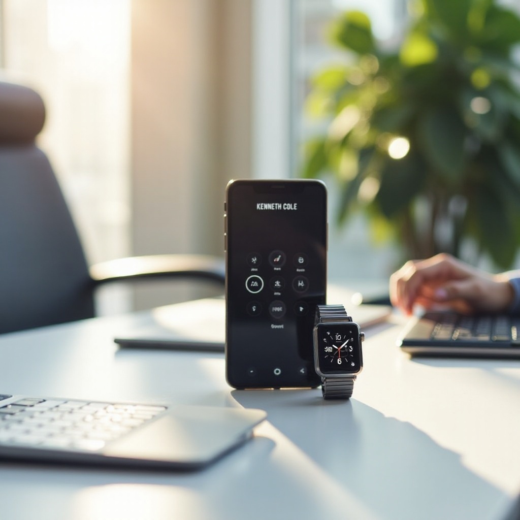 comment connecter une montre intelligente Kenneth Cole