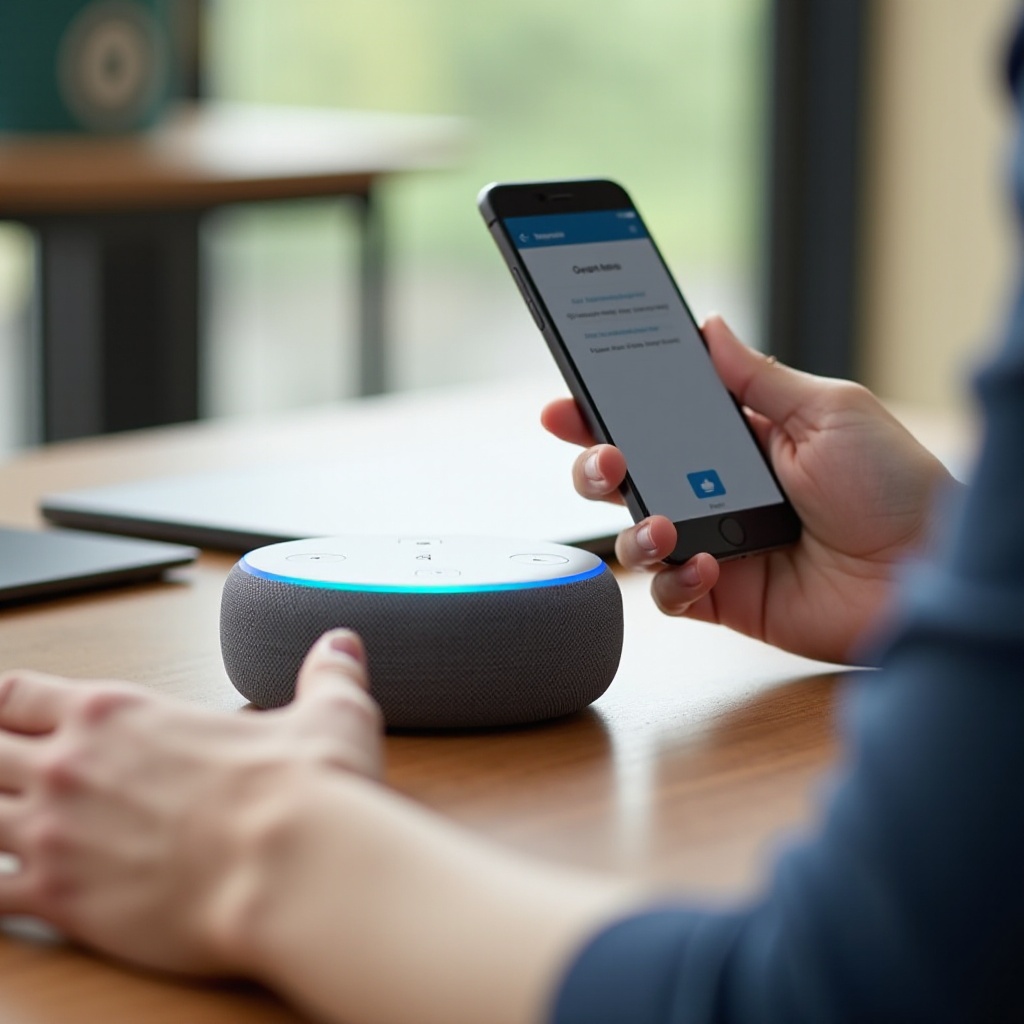 mode de configuration de l'echo dot