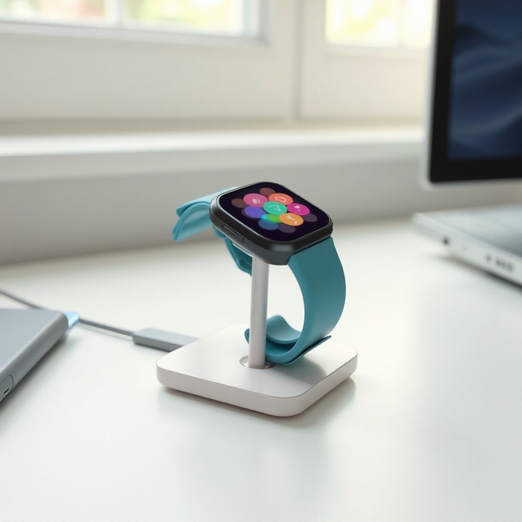 como carregar um smartwatch Fitbit