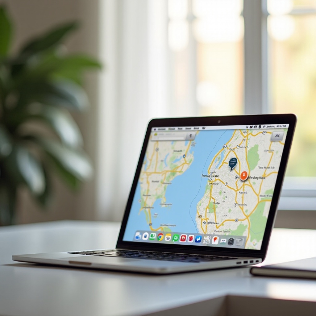 Google Maps è un'app sul MacBook