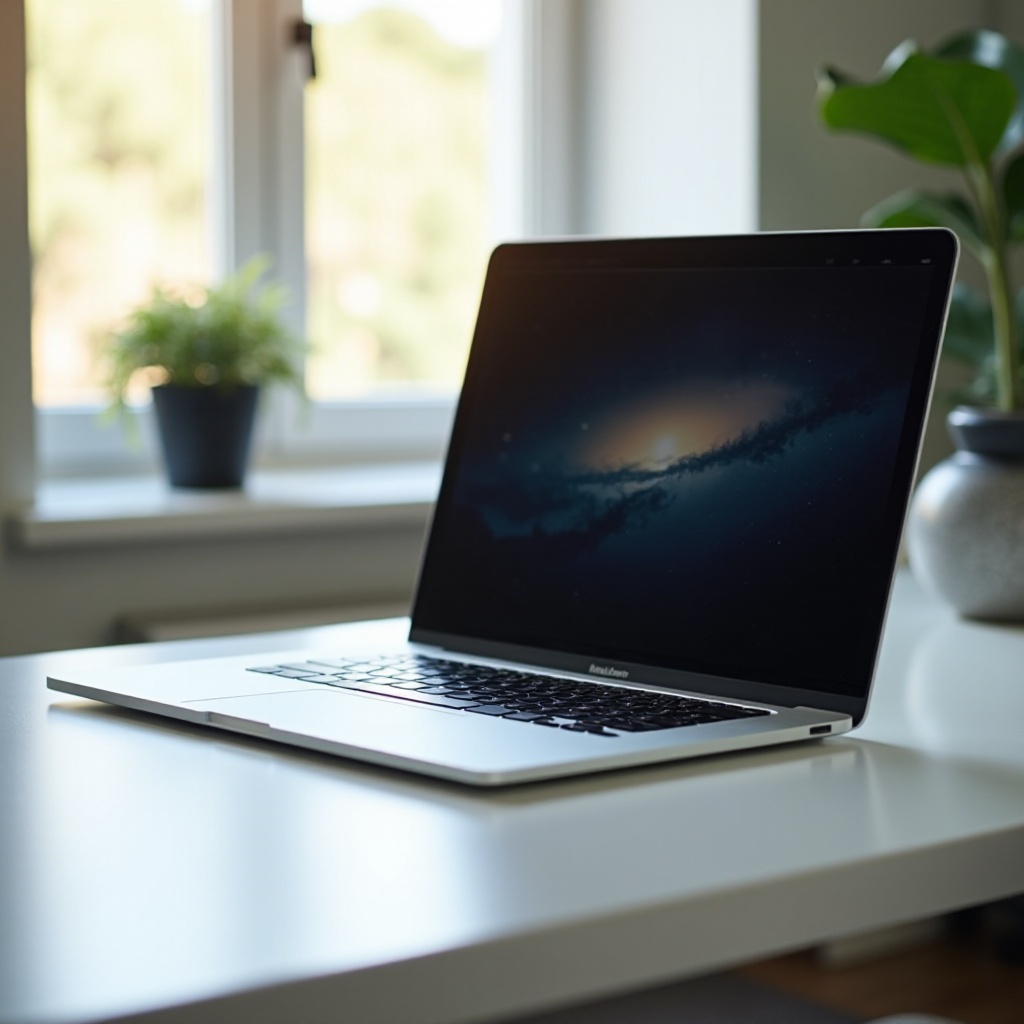 اختفت شريط الاختصارات في ماك بوك برو