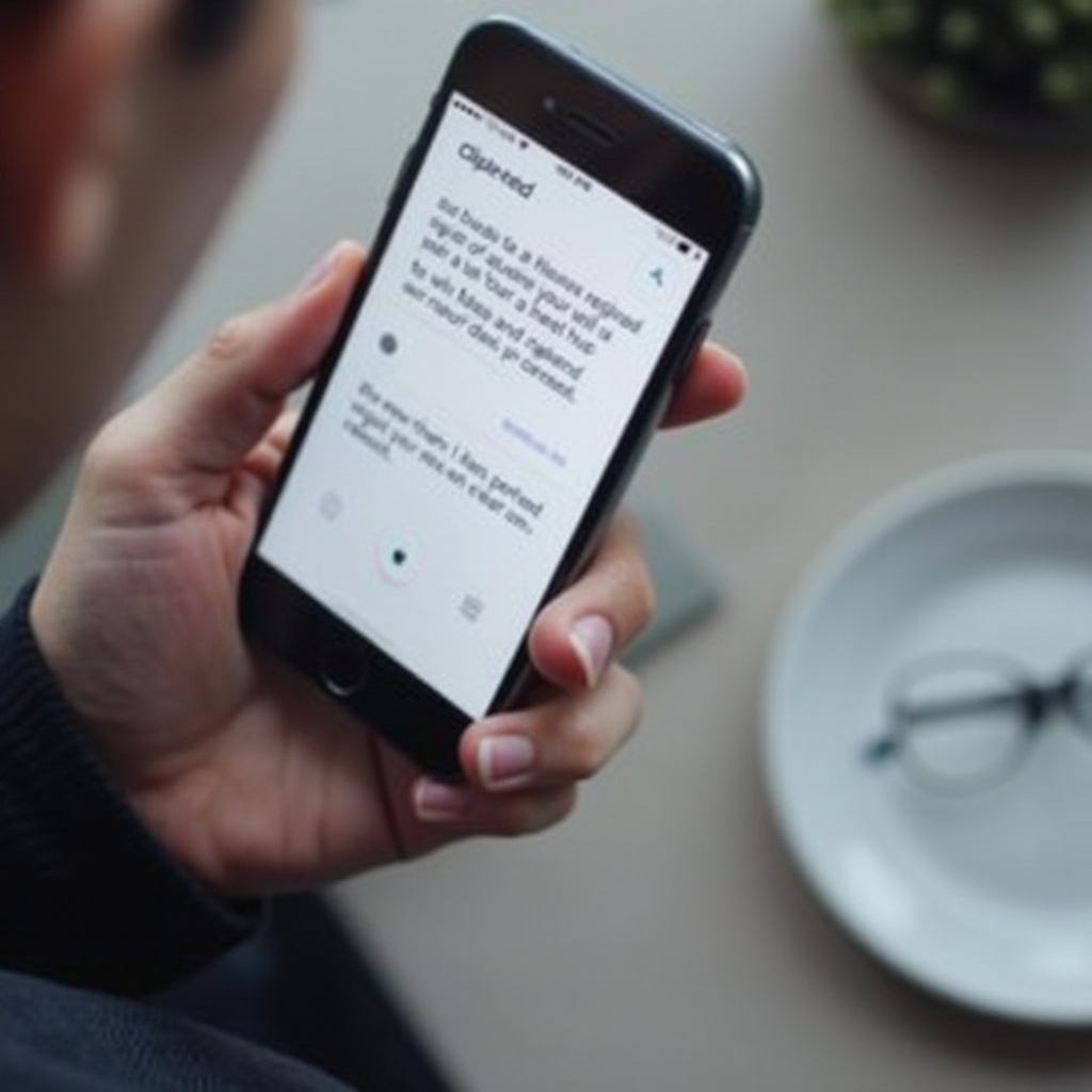 como visualizar a área de transferência no iphone