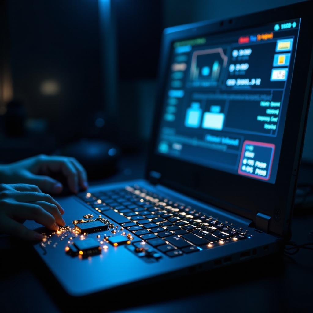 Diagnose des neuen Laptop-Motherboards