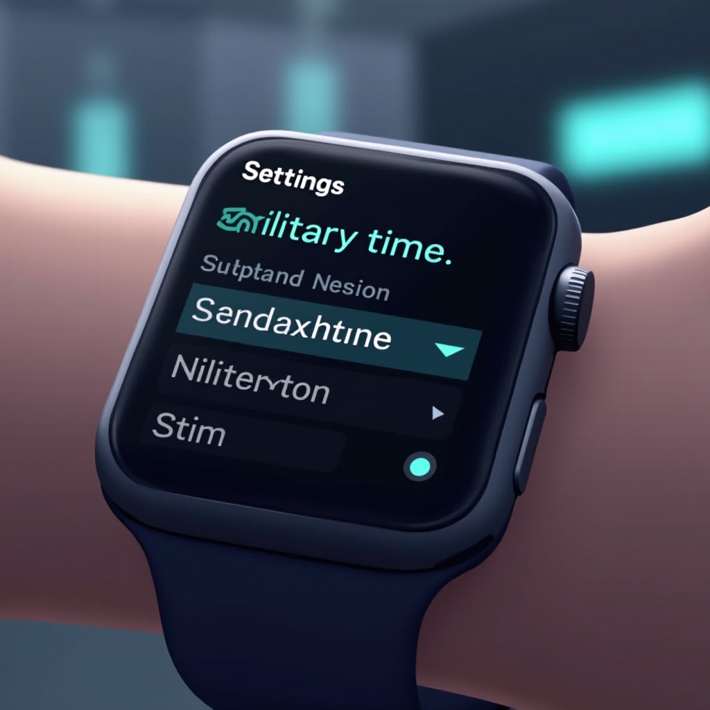 come posso disattivare l'ora militare sul mio smartwatch